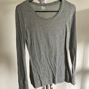 Gray Long sleeve Top